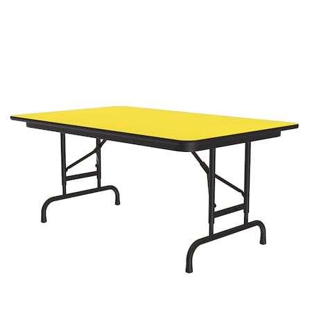 Correll CFA Adjustable HPL Folding Tables 30x48 Yellow CFA3048PX-38